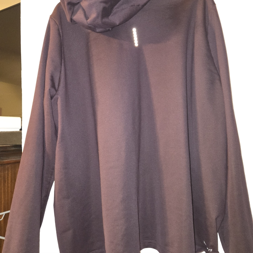Nike Plus Sized Women's Dri-Fit Fleece Windrunner Full-Zip Hooded Jacket - Picture 3 of 5